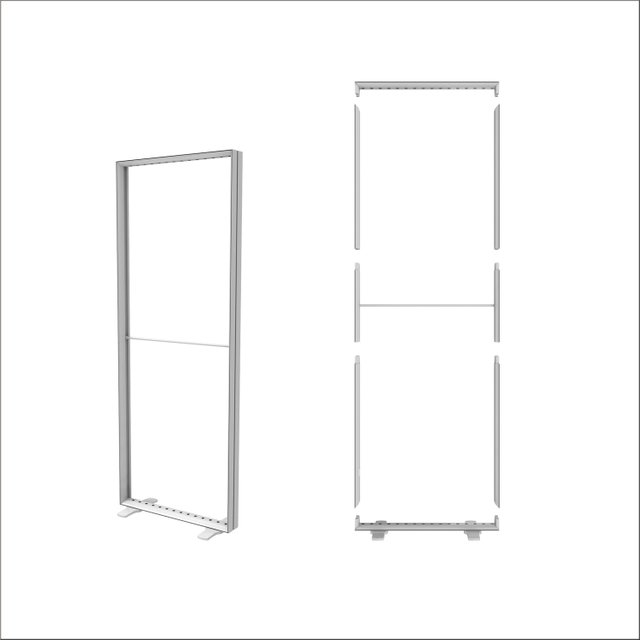 Caja de luz LED de aluminio para interiores de 85 * 225 cm para promoción