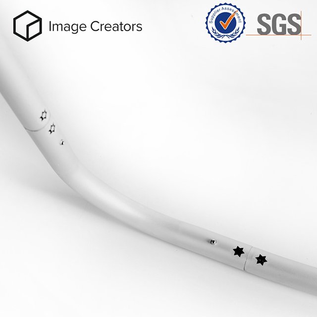 Soportes de exhibición duraderos Wave Tube W Shape