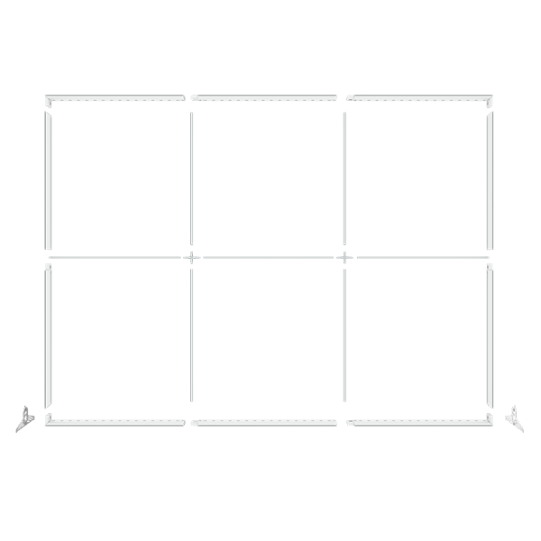 Pared Aluminio 300*200 Recto Lucid Retroiluminado 