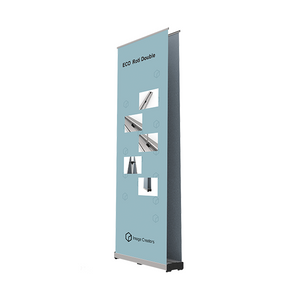  Banner enrollable portátil ecológico de aluminio de doble cara Roti 